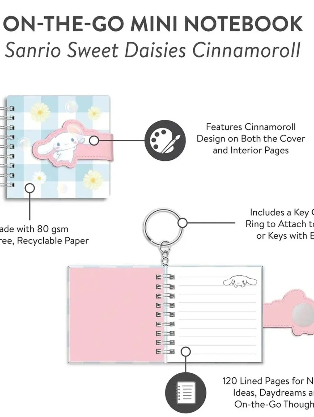 Sanrio Cinnamoroll Mini Notebook